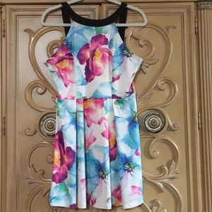 Sunnyfair a-line watercolor floral dress nwot XL